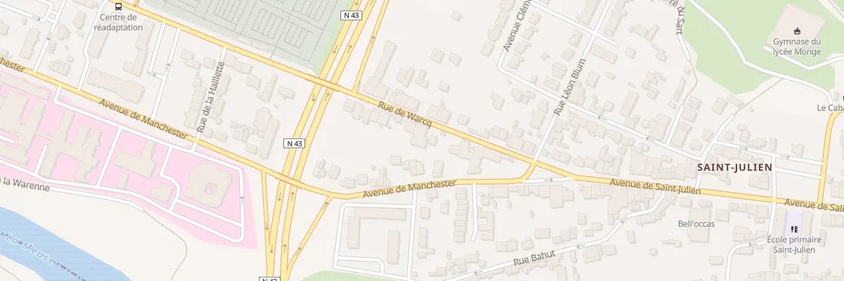 Plan du 1T Rue de Warcq à Charleville-Mézières