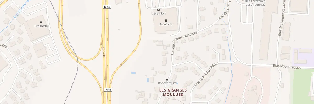 Plan du 38 Rue des Granges Moulues à Charleville-Mézières