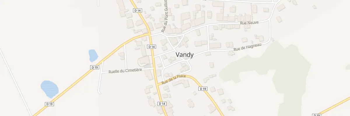 Plan du 16 Rue de Hagneau à Vandy