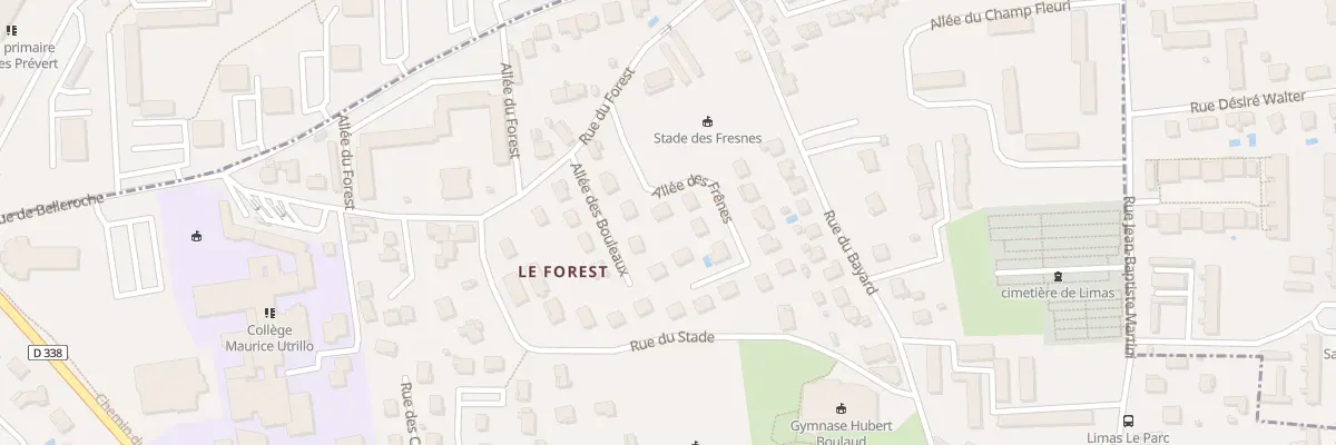 Plan du 1 All des Frênes à Limas