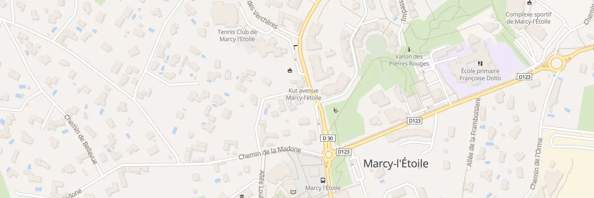 Plan du 930 Av Marcel Mérieux à Marcy-l’Étoile