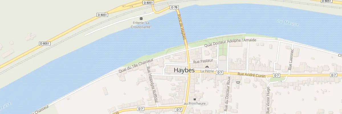 Plan du 6 Rue du Rivage à Haybes