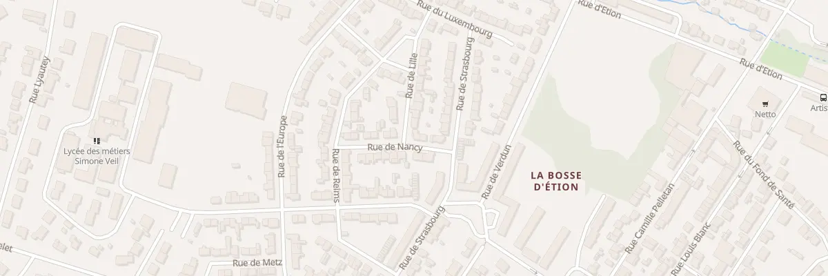 Plan du 6 Rue de Nancy à Charleville-Mézières