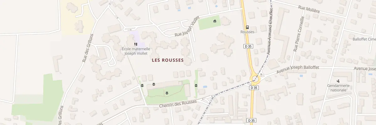 Plan du 240 Rue Joseph Viollet à Gleizé