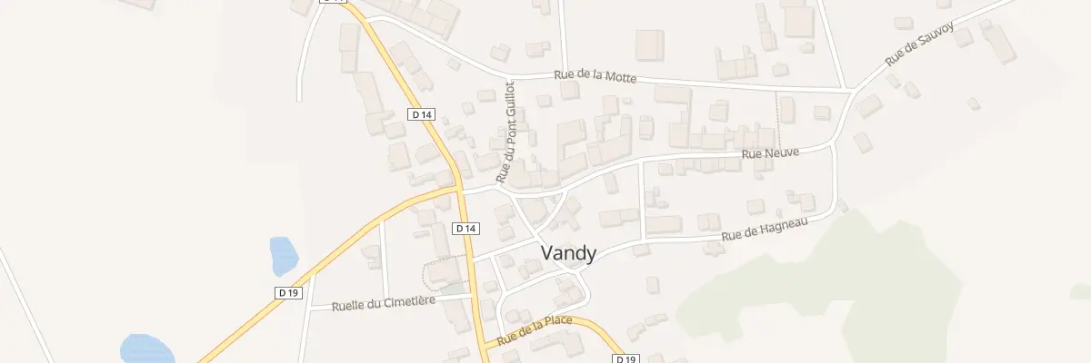 Plan du 5 Rue Neuve à Vandy