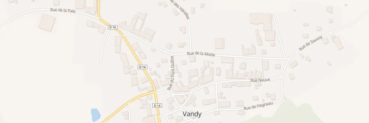 Plan du 4 Rue de la Motte à Vandy