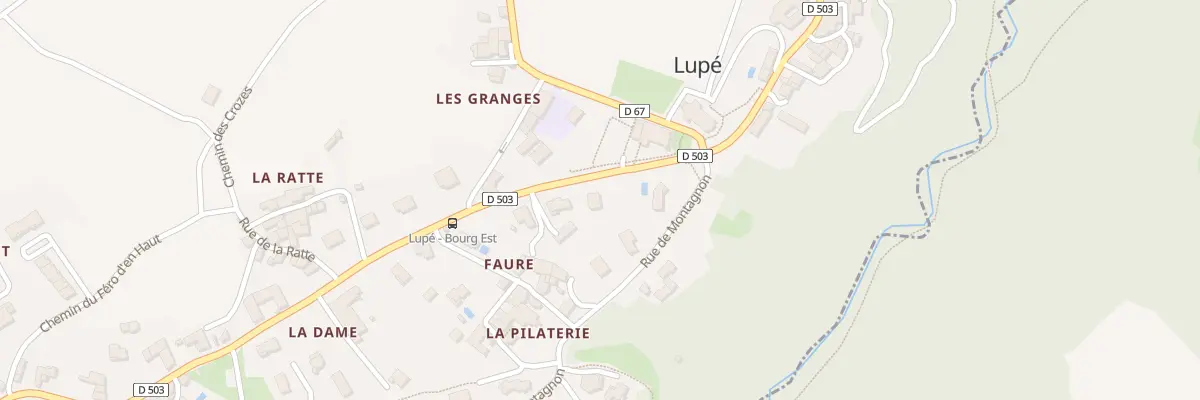 Plan du 448 Rte de Saint Pierre de Boeuf à Lupé