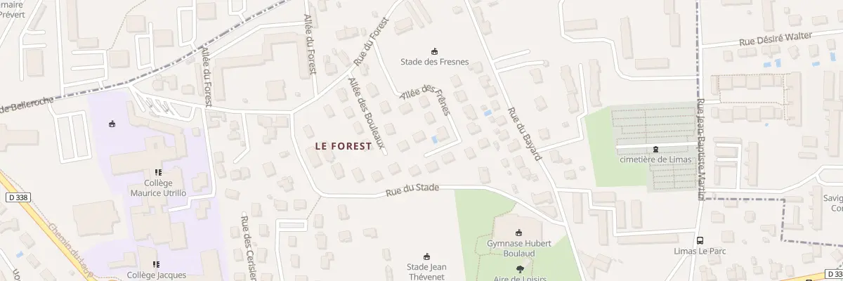 Plan du 9 All des Frênes à Limas