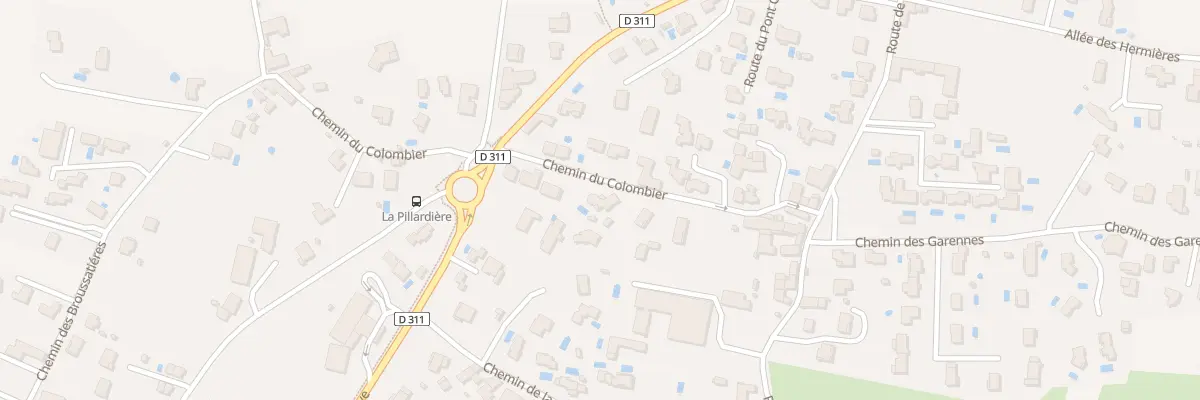 Plan du 64 Che du Colombier à Brindas