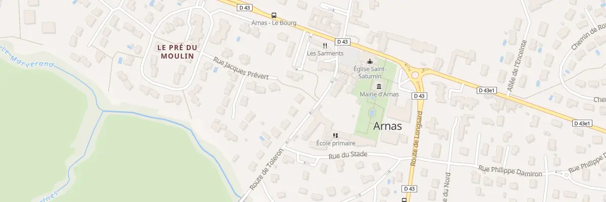 Plan du 88 Rue du Beaujolais à Arnas