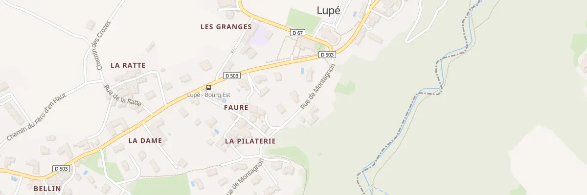 Plan du 70 Rue de Montagnon à Lupé