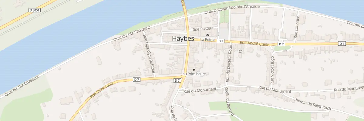 Plan du 22 Rue du Rivage à Haybes