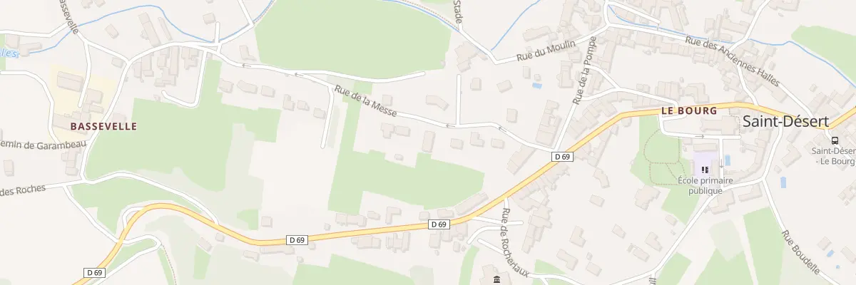 Plan du 9 Rue de la Messe à Saint-Désert