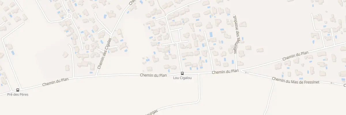 Plan du 7 Av du Cigalou à Rochefort-du-Gard