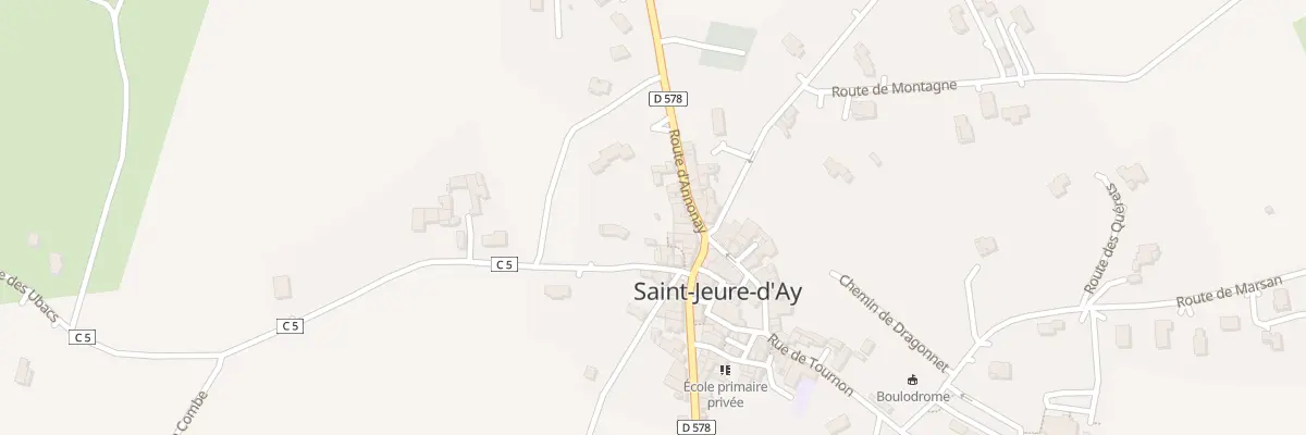 Plan du 5063 Le Village à Saint-Jeure-d’Ay
