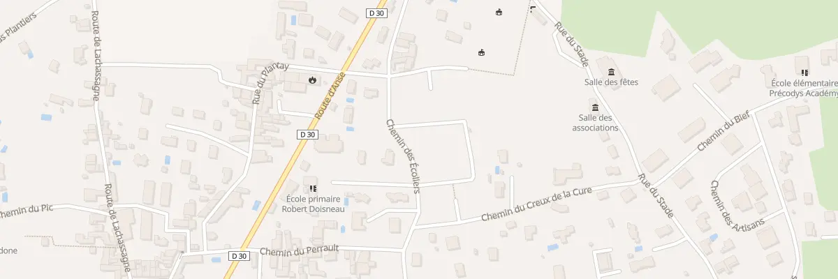 Plan du 164 Che de la Poésie à Lucenay