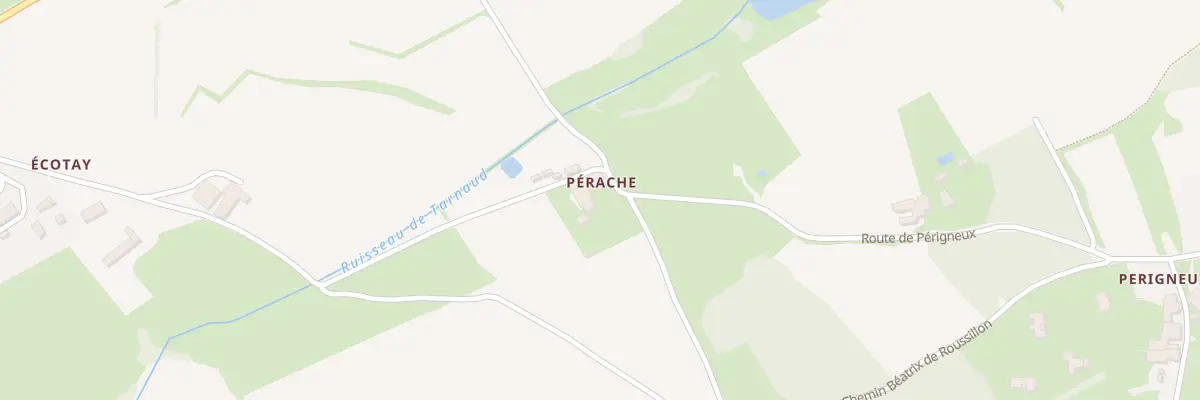 Plan du 2 Perache à Chuyer
