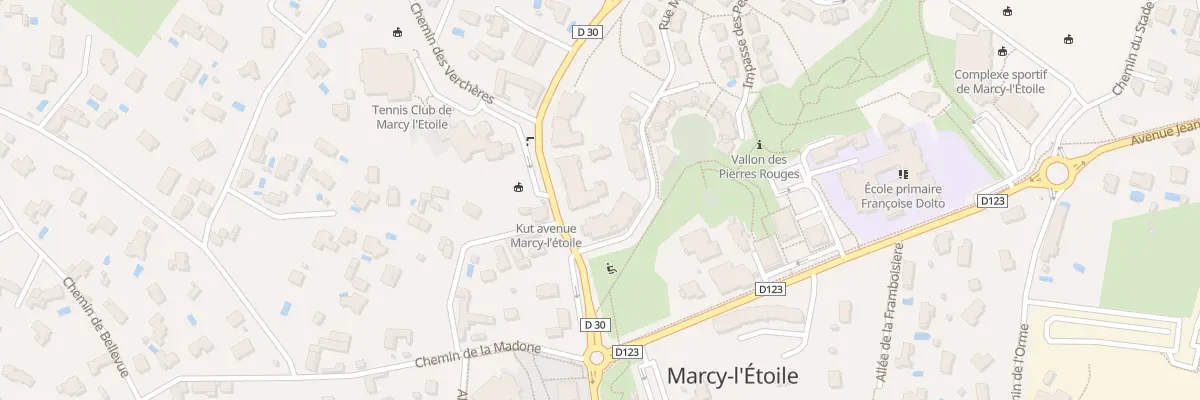 Plan du 891 Av Marcel Mérieux à Marcy-l’Étoile