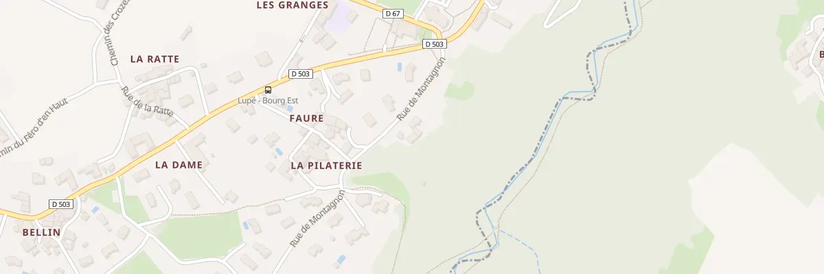 Plan du 95 Rue de Montagnon à Lupé