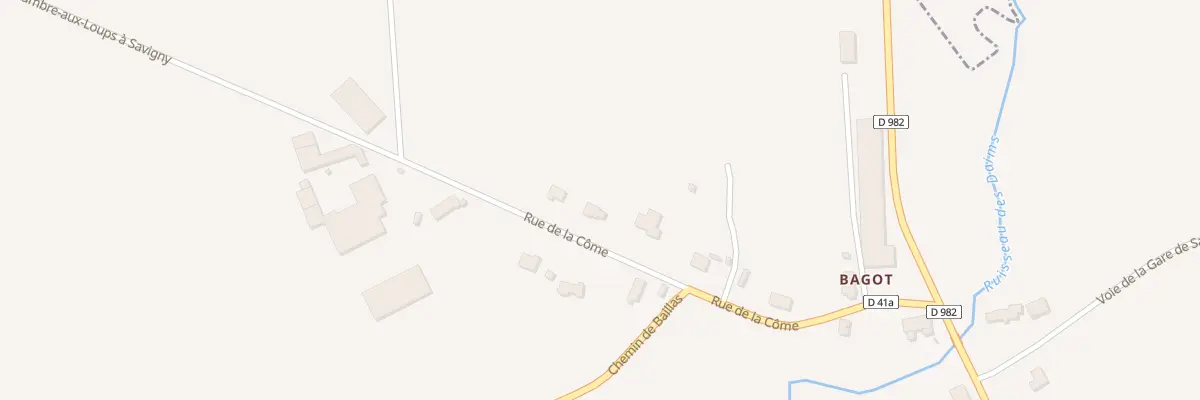 Plan du 8 Rue de la Come à Savigny-sur-Aisne