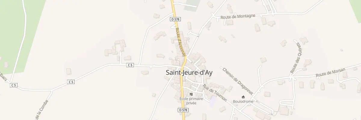 Plan du 5121 Le Village à Saint-Jeure-d’Ay