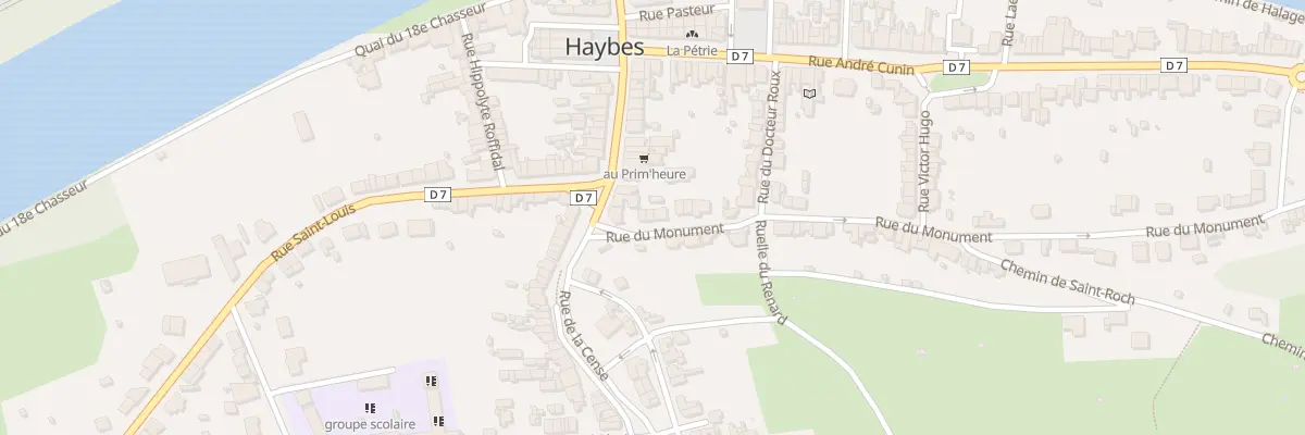 Plan du 3 Rue du Monument à Haybes