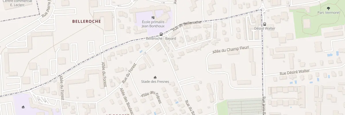 Plan du 55 Rue du Bayard à Limas
