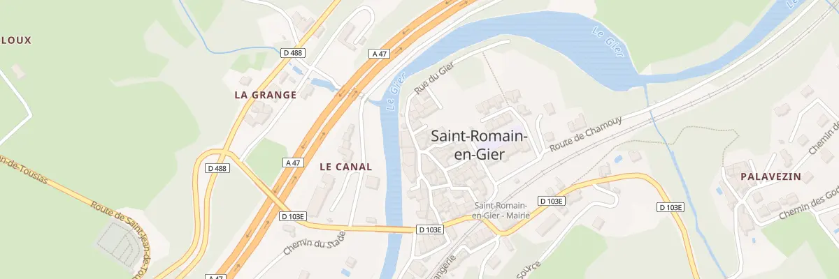 Plan du 5044 Le Bourg à Saint-Romain-en-Gier