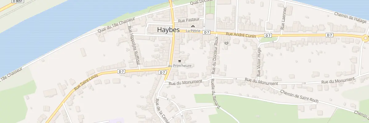 Plan du 33 Rue du Rivage à Haybes