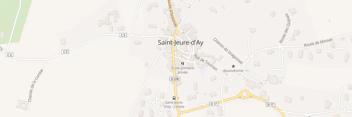 Plan du 5042 Le Village à Saint-Jeure-d’Ay