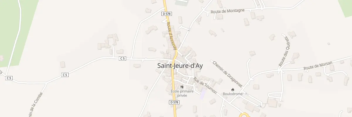 Plan du 5131 Le Village à Saint-Jeure-d’Ay