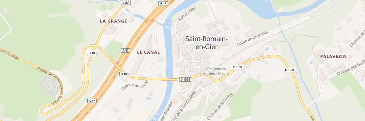 Plan du 5074 Rue du Gier à Saint-Romain-en-Gier