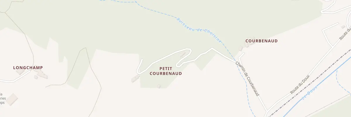 Plan du 465 Che de Courbenaud à Colombier-le-Vieux