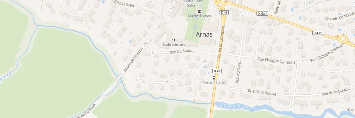 Plan du 95 Rue du Stade à Arnas