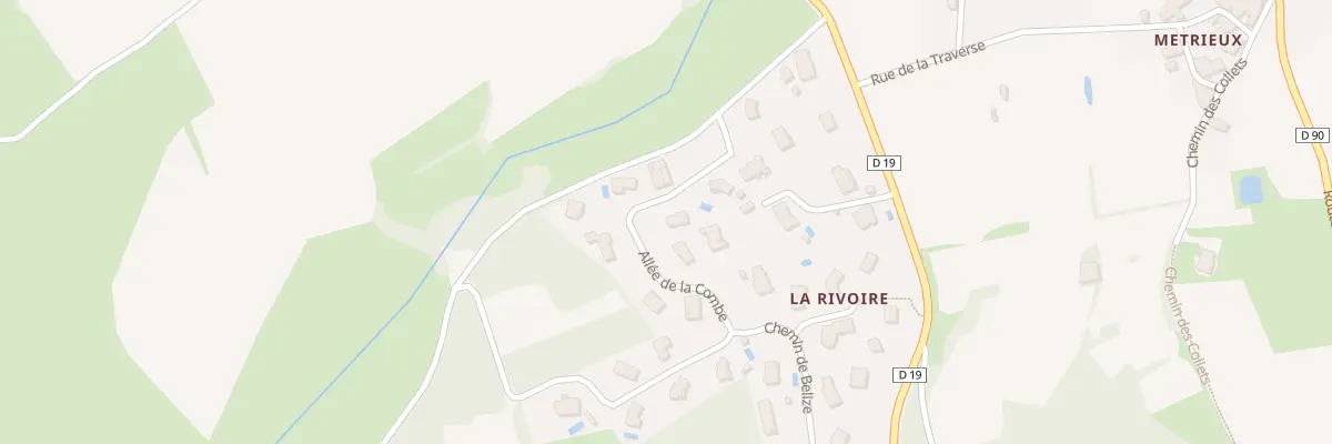 Plan du 2 All de la Combe à Chuyer