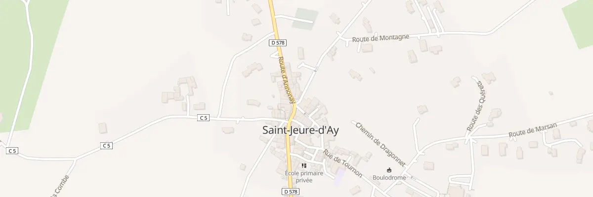 Plan du 5004 Rte d’Eclassan à Saint-Jeure-d’Ay