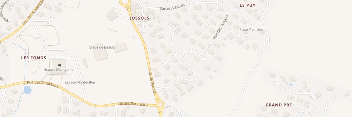 Plan du 150 Rue des Résidences du Soleil à Davézieux