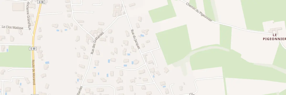 Plan du 241 Rue du Jacquet à Lucenay
