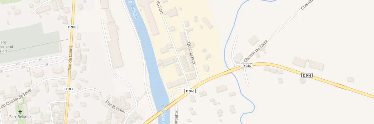 Plan du 14 Rue du Port à Vouziers