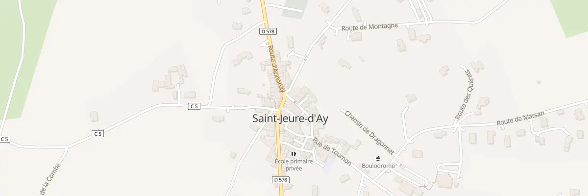 Plan du 5008 Rue Centrale à Saint-Jeure-d’Ay