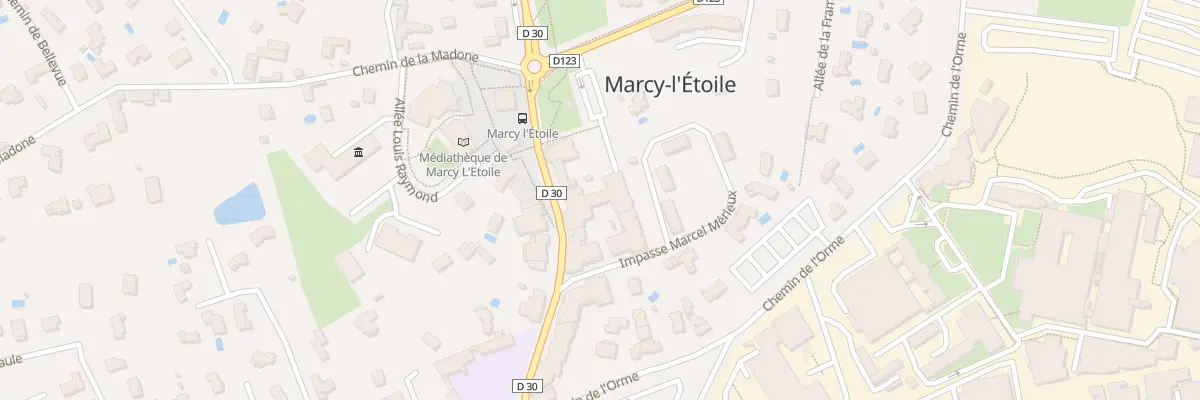 Plan du 1147 Av Marcel Mérieux à Marcy-l’Étoile