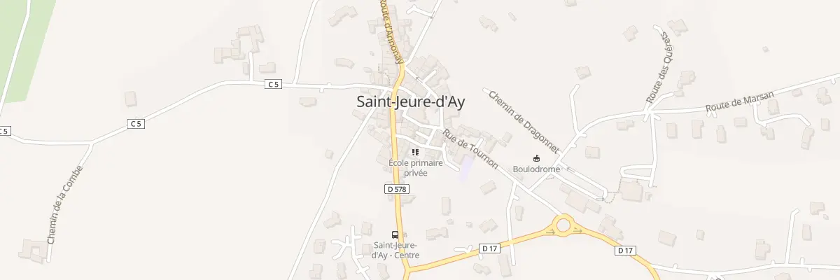 Plan du 5040 Le Village à Saint-Jeure-d’Ay