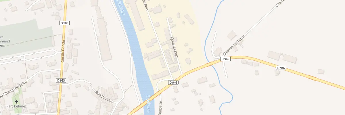 Plan du 10 Rue du Port à Vouziers