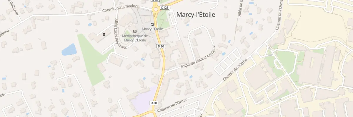 Plan du 1195 Av Marcel Mérieux à Marcy-l’Étoile