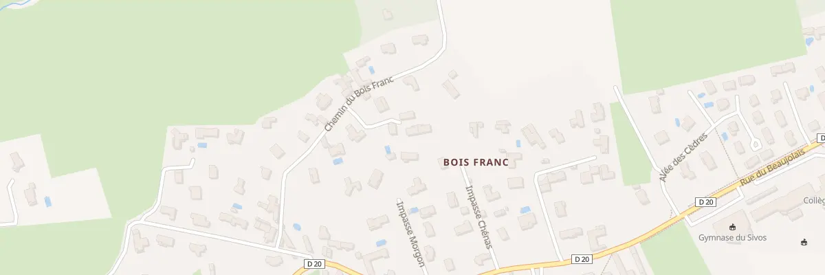 Plan du 202 Che de Bois Franc à Saint-Georges-de-Reneins