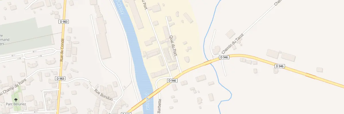 Plan du 8 Rue du Port à Vouziers