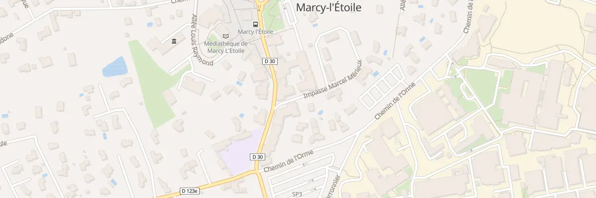 Plan du 1257 Av Marcel Mérieux à Marcy-l’Étoile