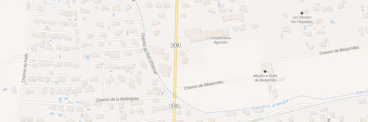 Plan du 66 Bédarride à Fontvieille