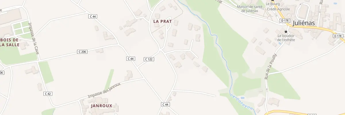 Plan du 30 Les Poupets à Juliénas