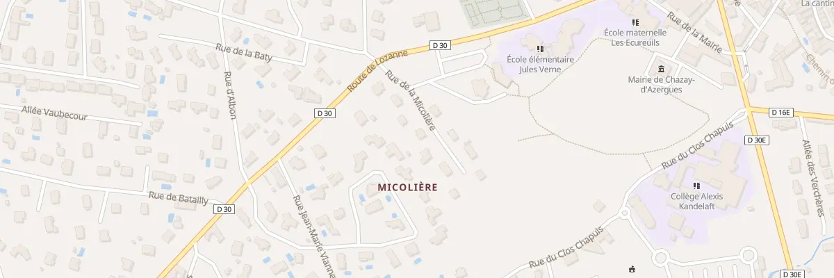 Plan du 8 Rue de la Micoliere à Chazay-d’Azergues